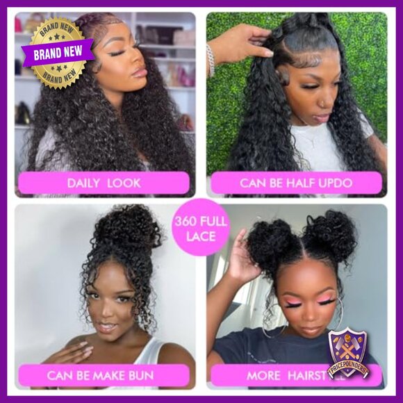 360 Lace Front Human Hair Wig Glueless Pre Cut HD Lace 22 Inch main image 6